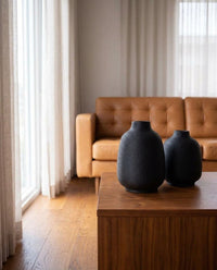 Boho Textured Vase Set of 2 – Neutral Decorative Vases 5