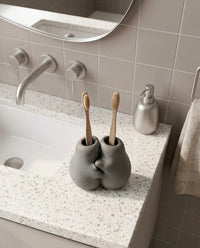 Hugging Couple Toothbrush Holder – Cute His & Hers Bathroom Decor, 3D Printed 16