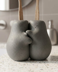 Hugging Couple Toothbrush Holder – Cute His & Hers Bathroom Decor, 3D Printed 18