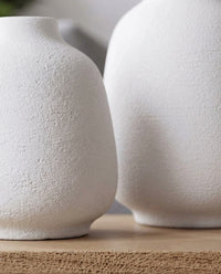 Boho Textured Vase Set of 2 – Neutral Decorative Vases 17