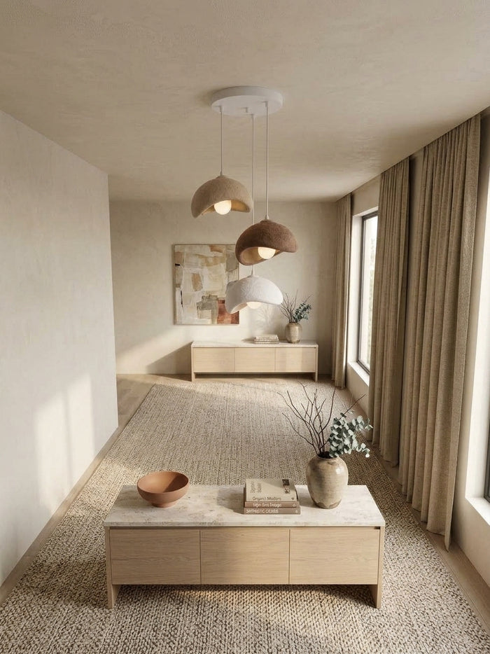 3-Light Moon Dome Pendant Chandelier — Sculptural Modern Lighting