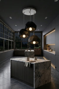 Modern Geometric 3-Light Pendant Ceiling Light – Contemporary Cluster Hanging Fixture 6