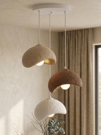 3-Light Moon Dome Pendant Chandelier — Sculptural Modern Lighting 4