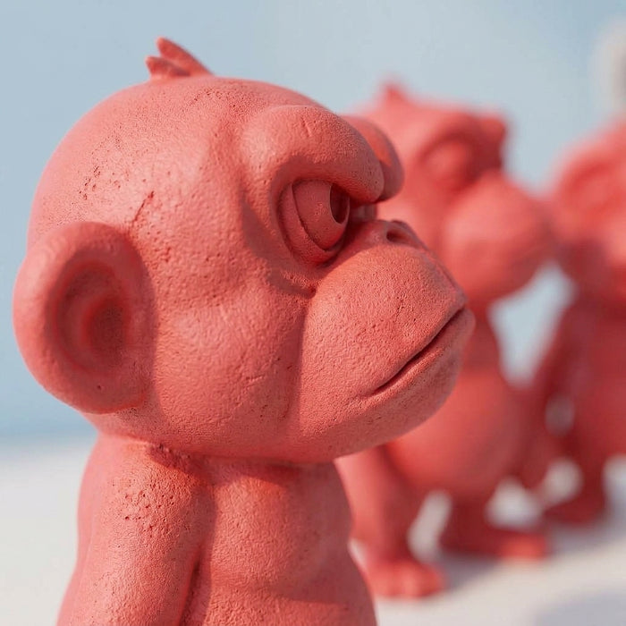 Curious Monkey Figurine Set (3-Piece) — Playful Sculptural Decor