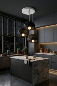 Modern Geometric 3-Light Pendant Ceiling Light – Contemporary Cluster Hanging Fixture 8