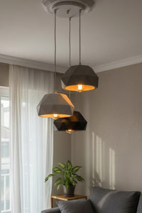Modern Geometric 3-Light Pendant Ceiling Light – Contemporary Cluster Hanging Fixture 21