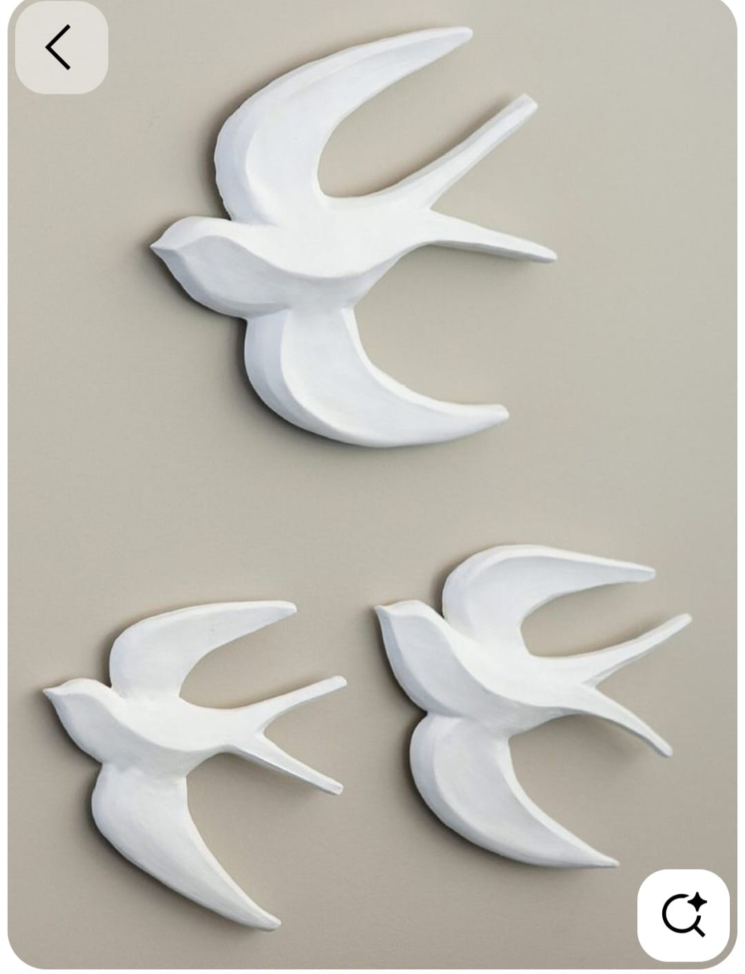 Matte black nesting star decor set on a console