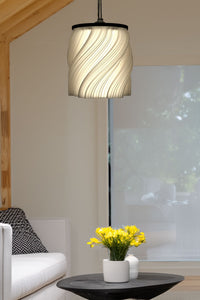 Modern Swirl Pendant Light | Twisted Textured Lamp Shade for Kitchen & Living Room 4